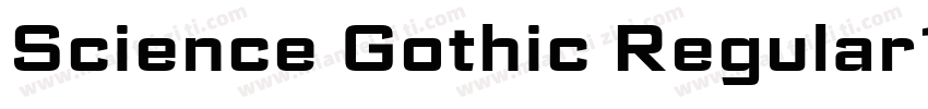 Science Gothic Regular1字体转换